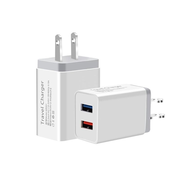 Dual Port USB Wall Plug Charger 1