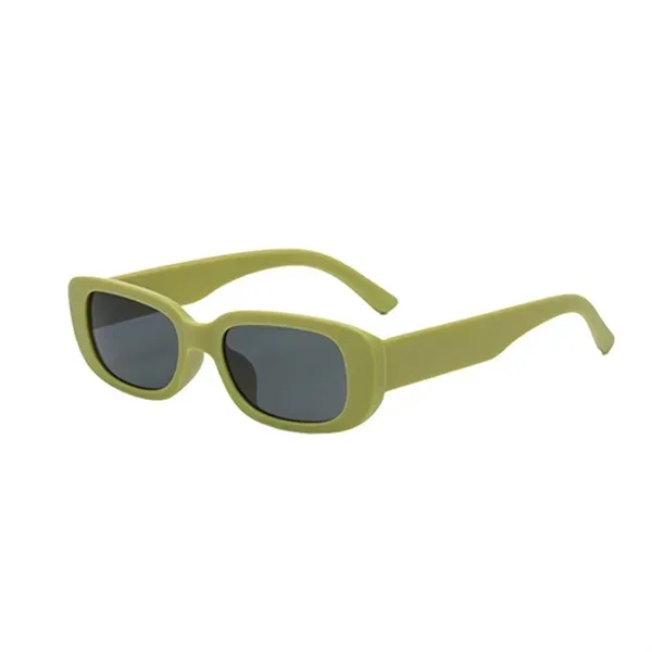 Square Frame Sunglasses with Solid Color UV Shades 7