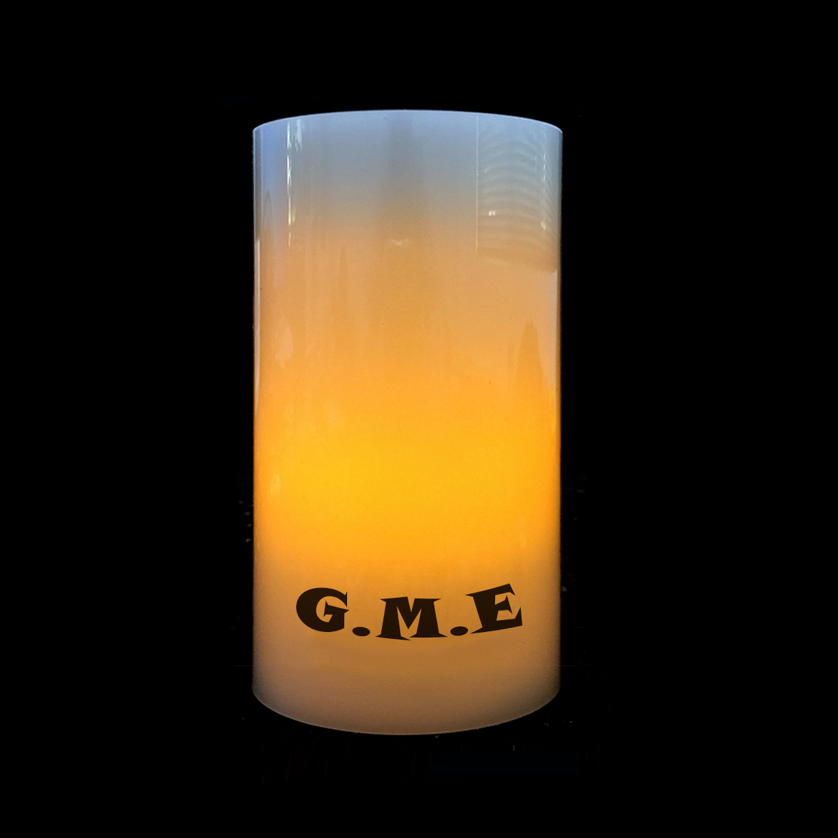 Flameless White 3"x6" Pillar Candle with Timer 1