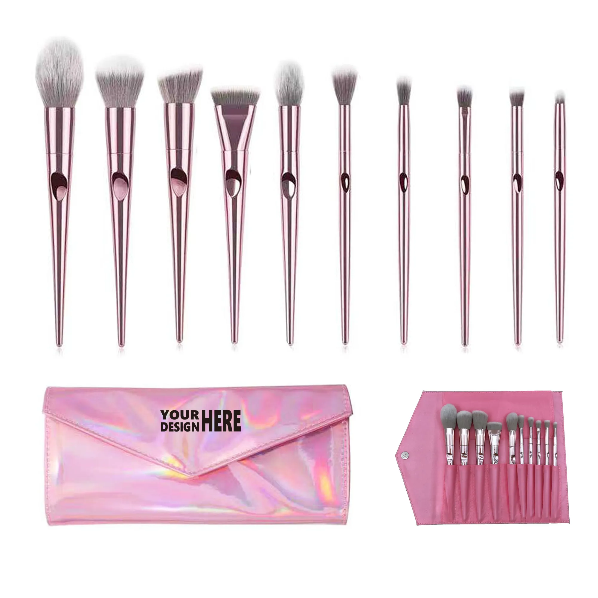 10pcs Makeup Brush Kit