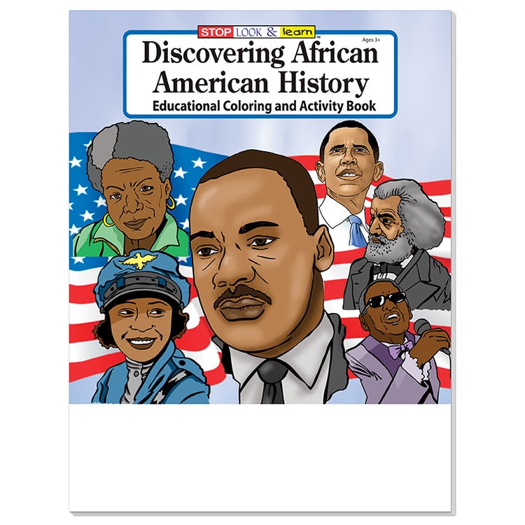Discovering African American History Coloring Books - 16 Pages Ages 3-9 2