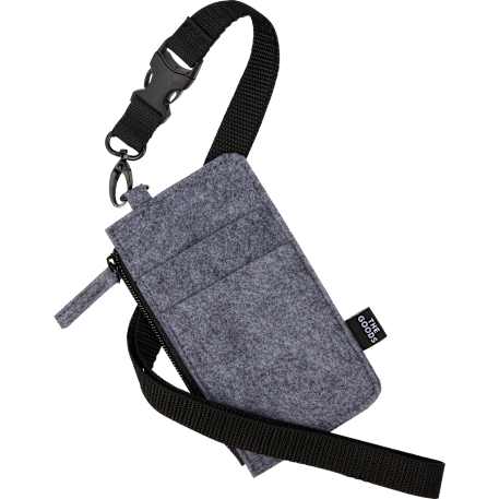THE GOODS™ Recycled Felt Lanyard Wallet 36