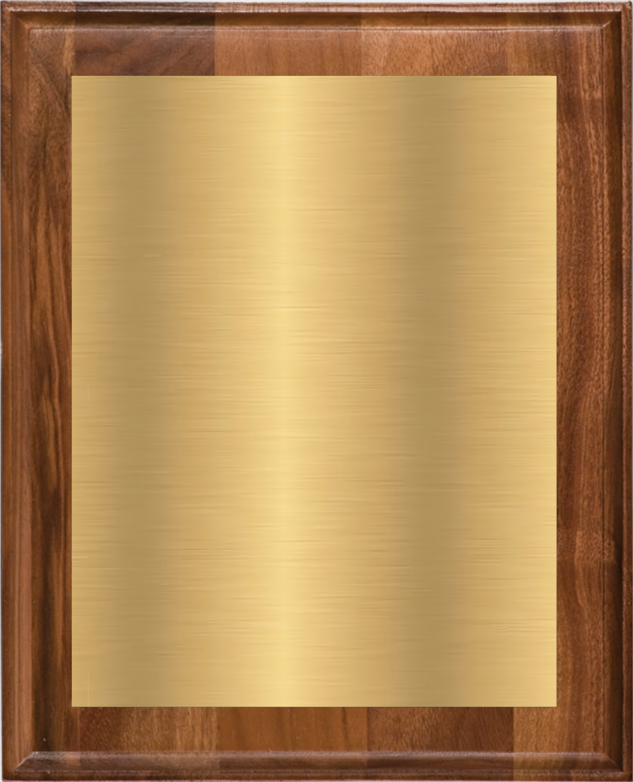 Walnut Wood Plaque w/Choice of Single Plate 16