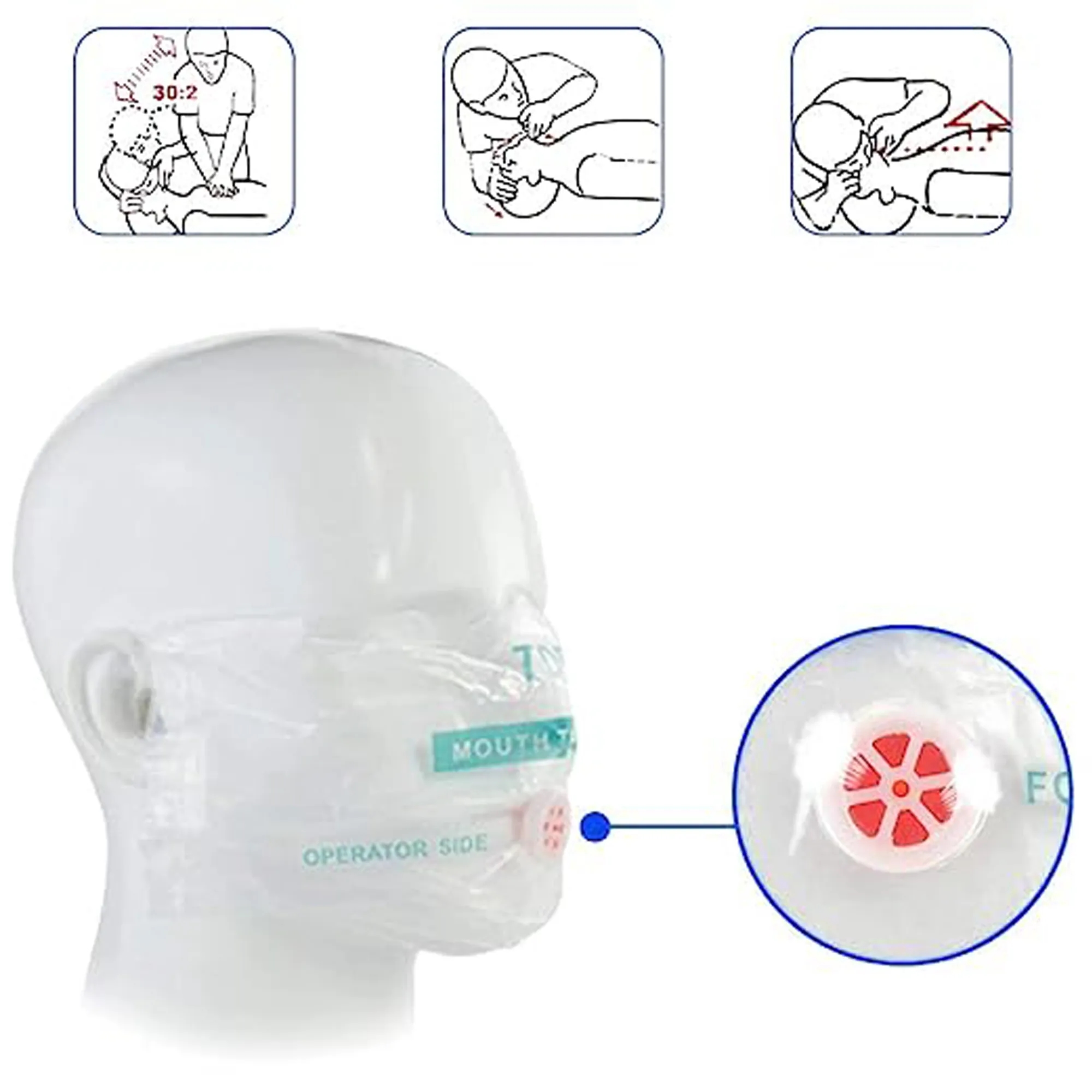 CPR Face Shield Mask Keychain 2