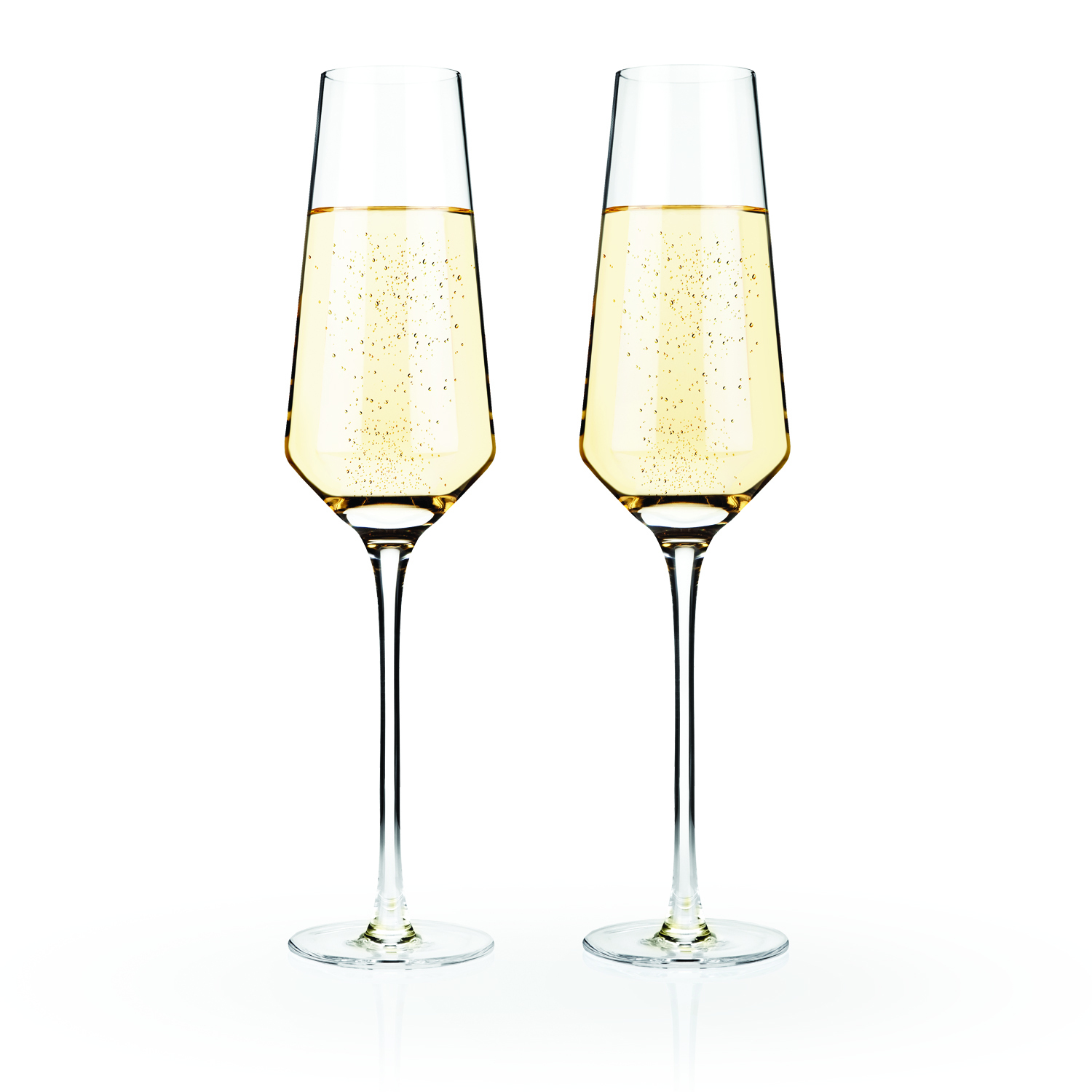 Viski® Raye Angled Crystal Champagne Flute, set of 2 8