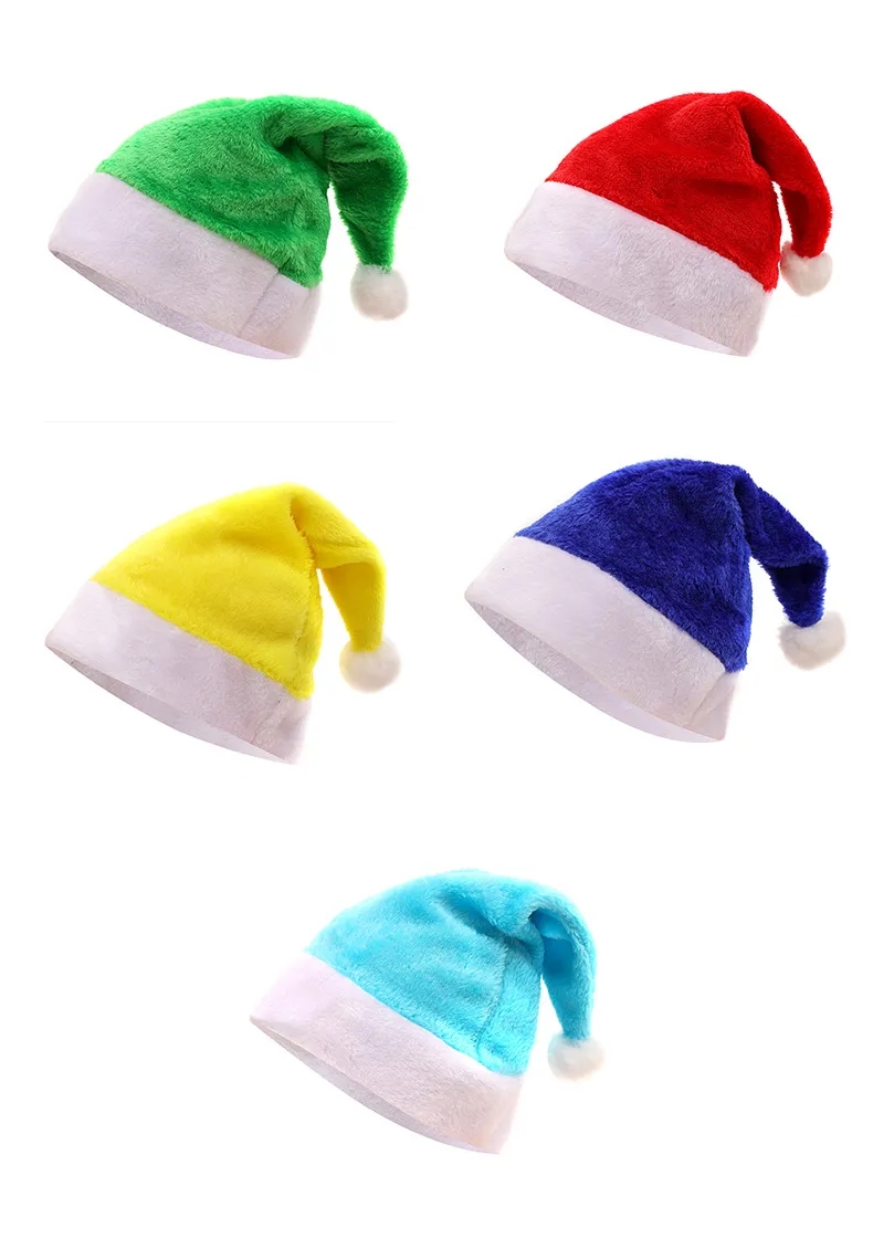 New Year Velvet Thickened Christmas Hat 2