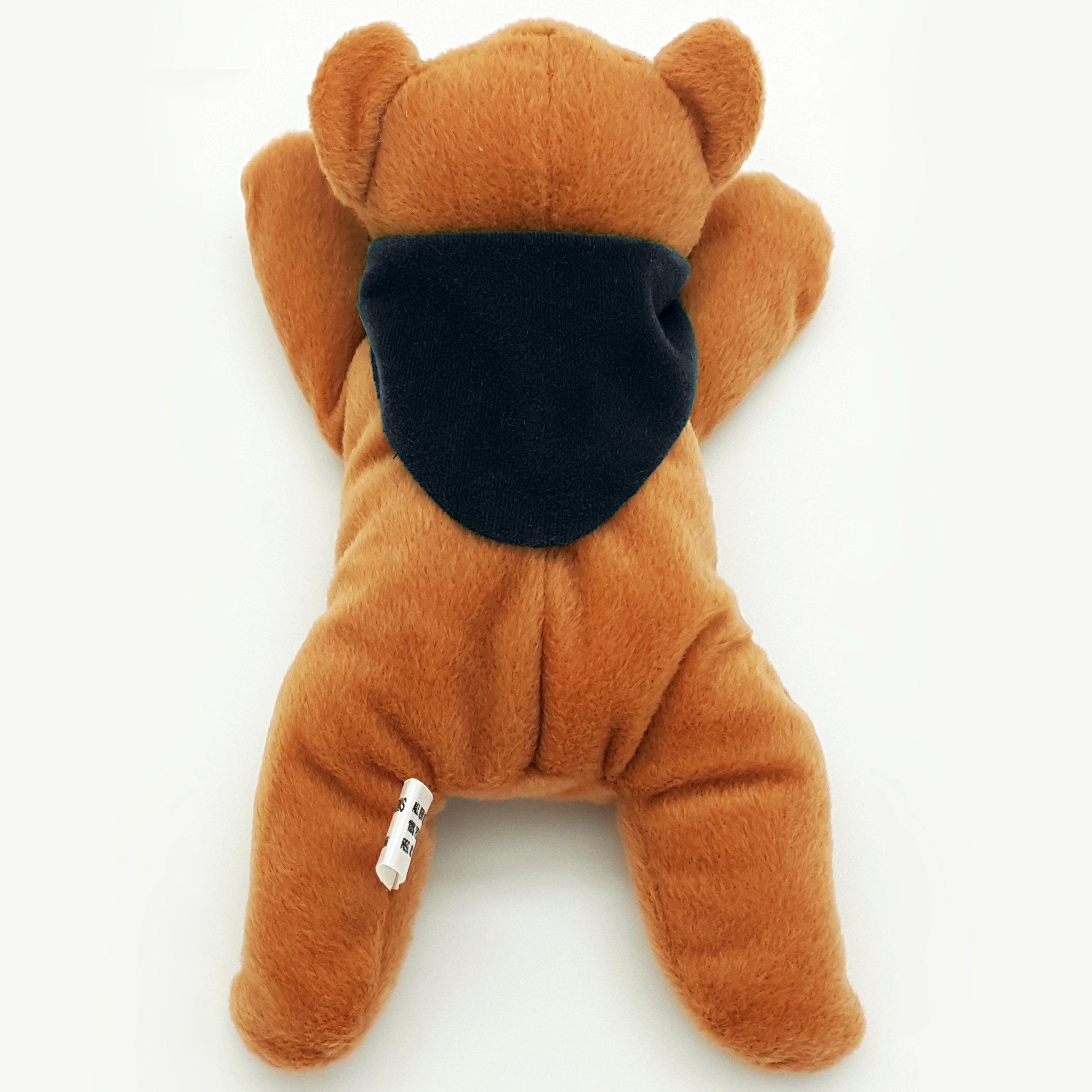 8" Laying Down Beanie Brown Bear 4