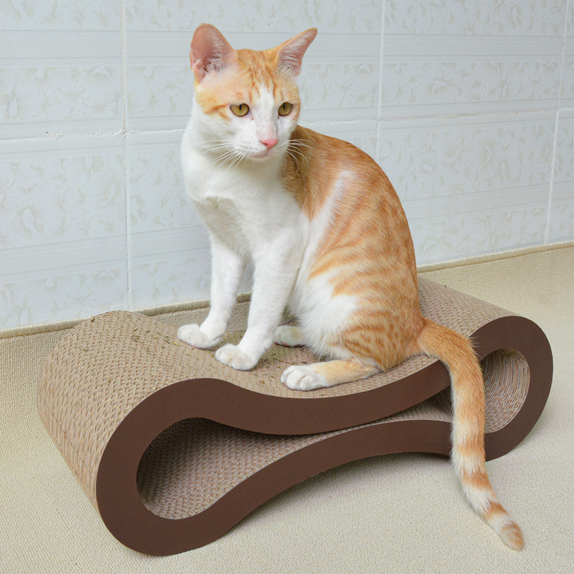 Corrugated Paper 8-Shaped Pet Cat Scratching Board 5
