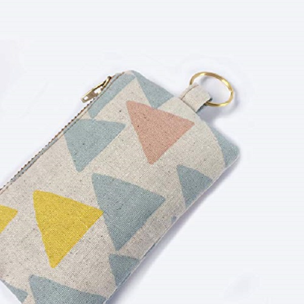 Coin Pouch with Clear ID Slot and Ring 7