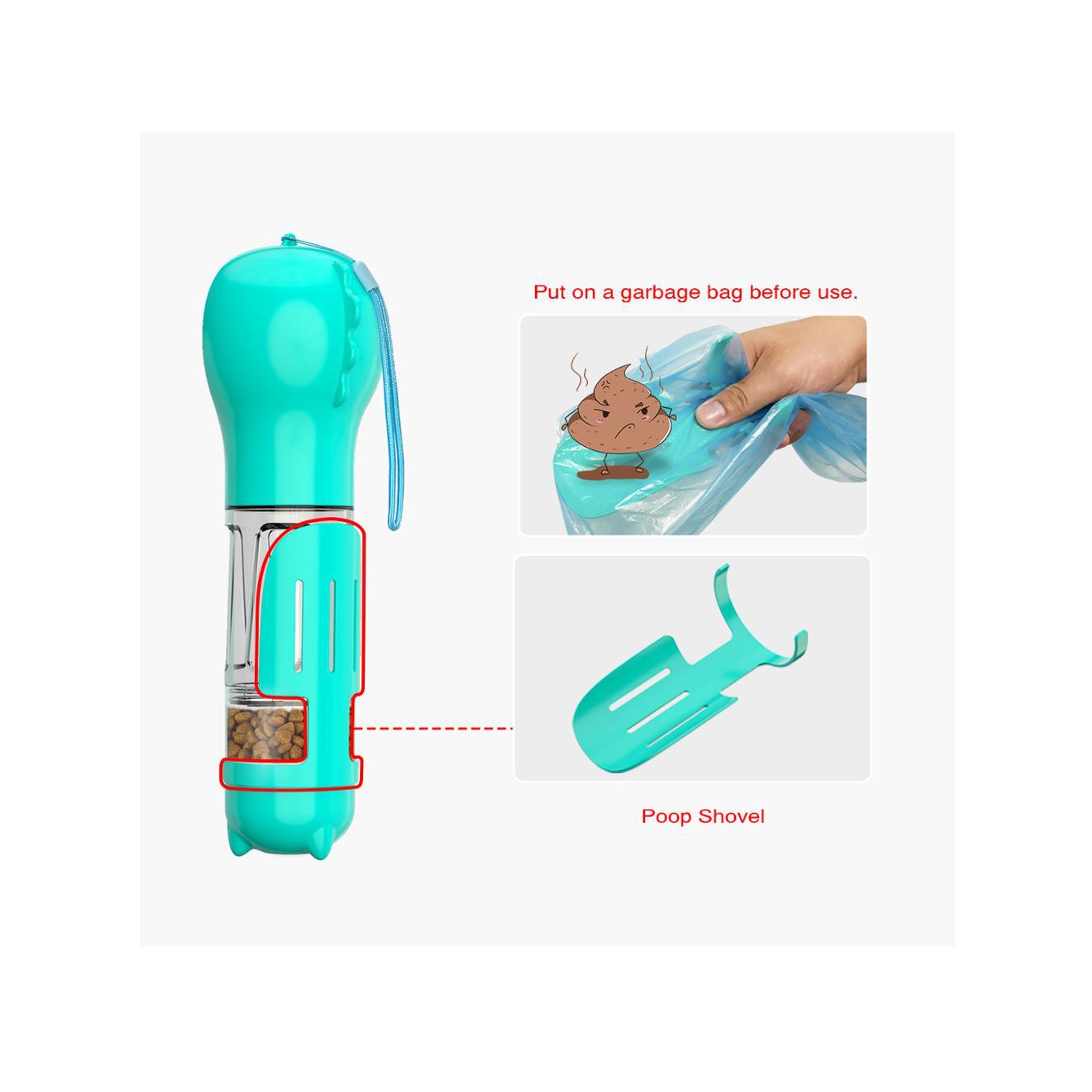 Dog Water Bottle 4 in 1 (direct import) 5