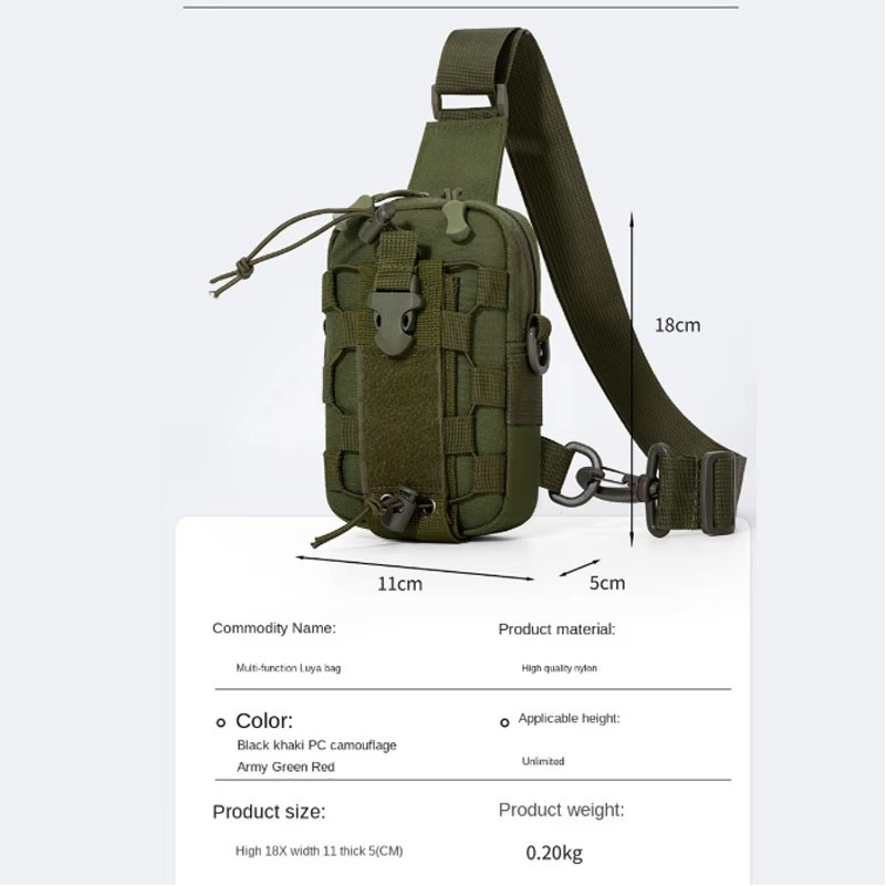 Multifunctional Water-Proof Waist Bag for Men Outdoor Portable Chest Bag 2