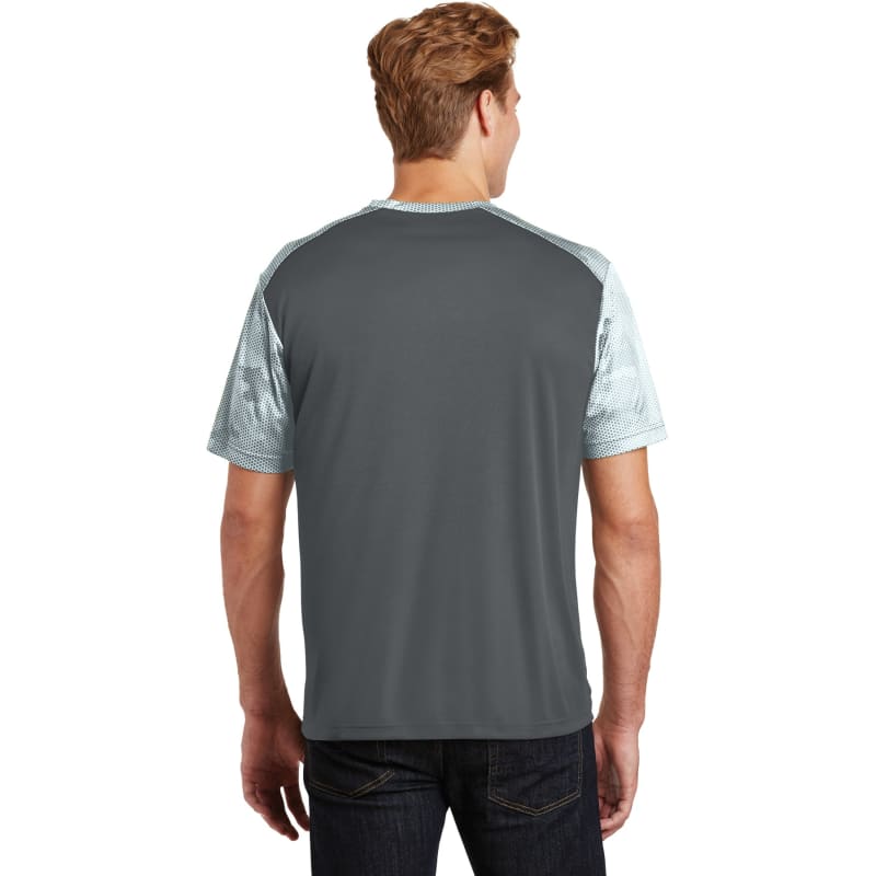 Sport-Tek CamoHex Colorblock Tee. 3