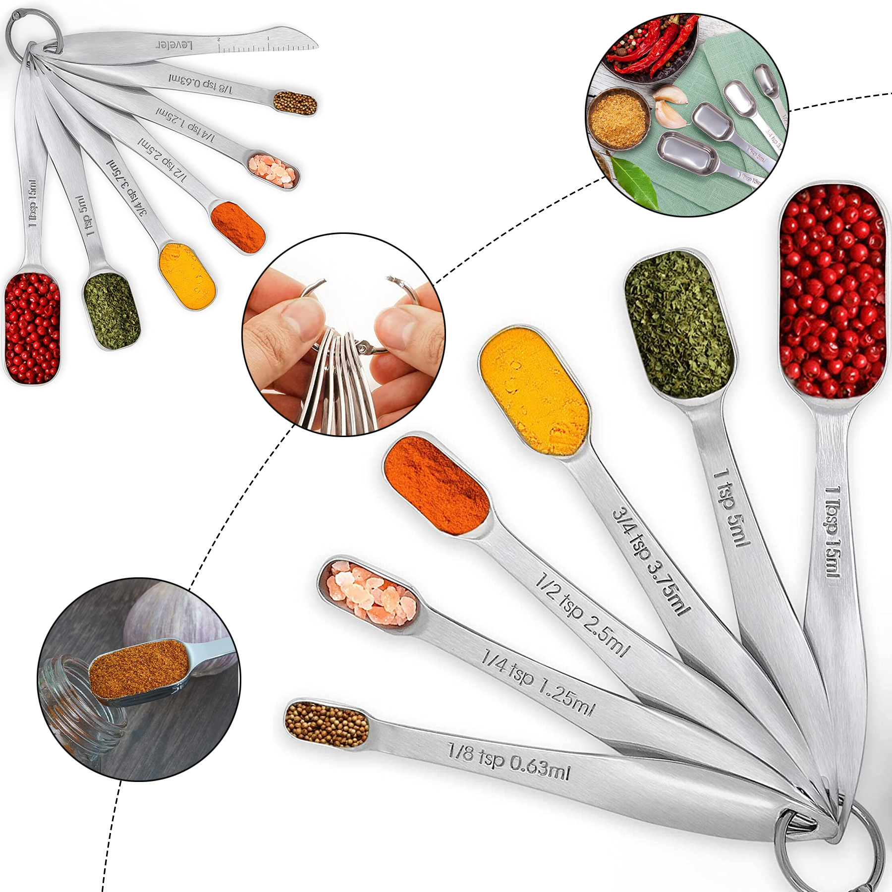 Stainless Steel Measuring Spoons 1