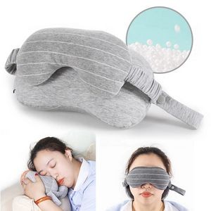 Two-In-One U-Shaped Pillow With Eye Mask 2