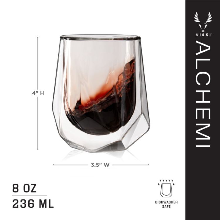 Viski® Alchemi Aerating Wine Tasting Glass 6