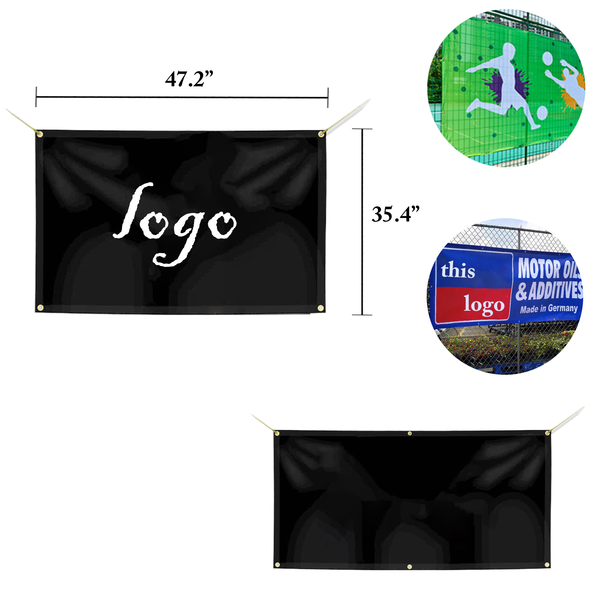 Custom Waterproof 360g PVC Birthday Banner 3