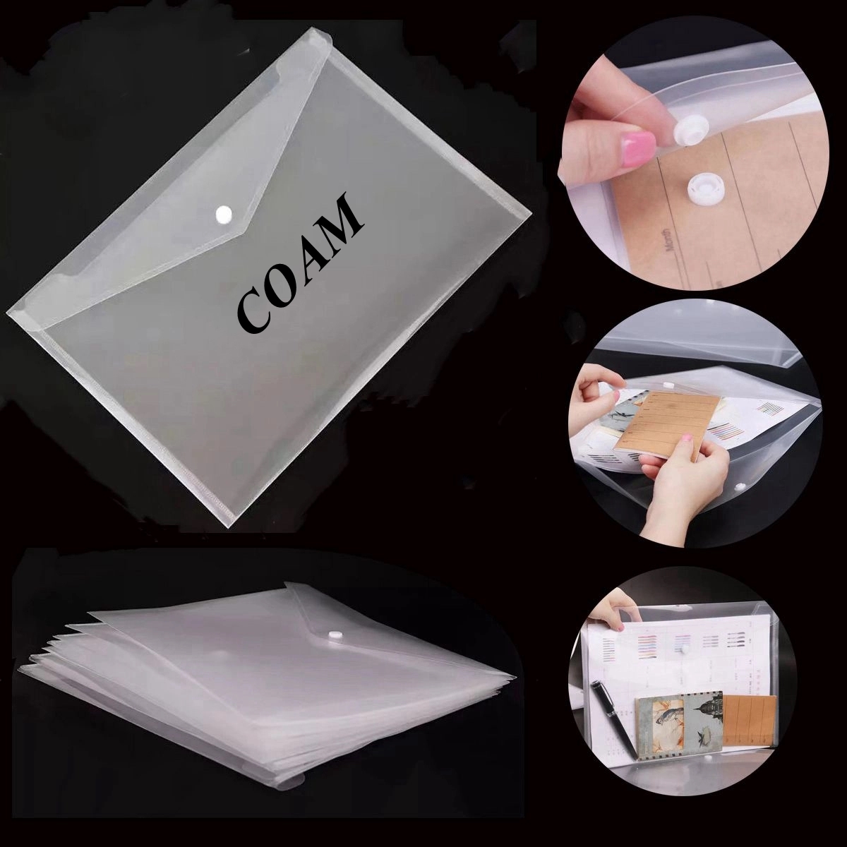 Transparent A4 File Envelopes 4