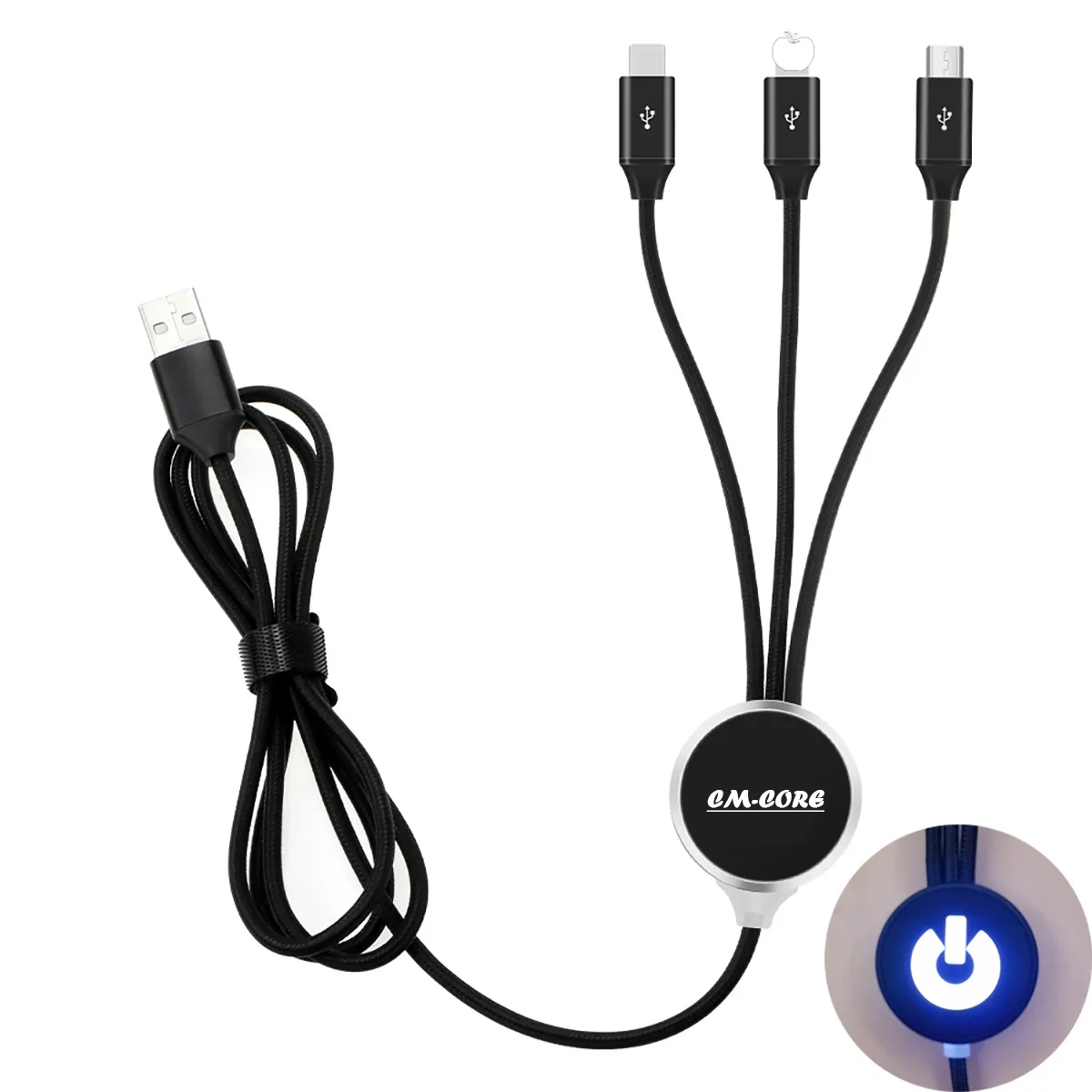 Light Up 3 in 1 Charging Cable 2