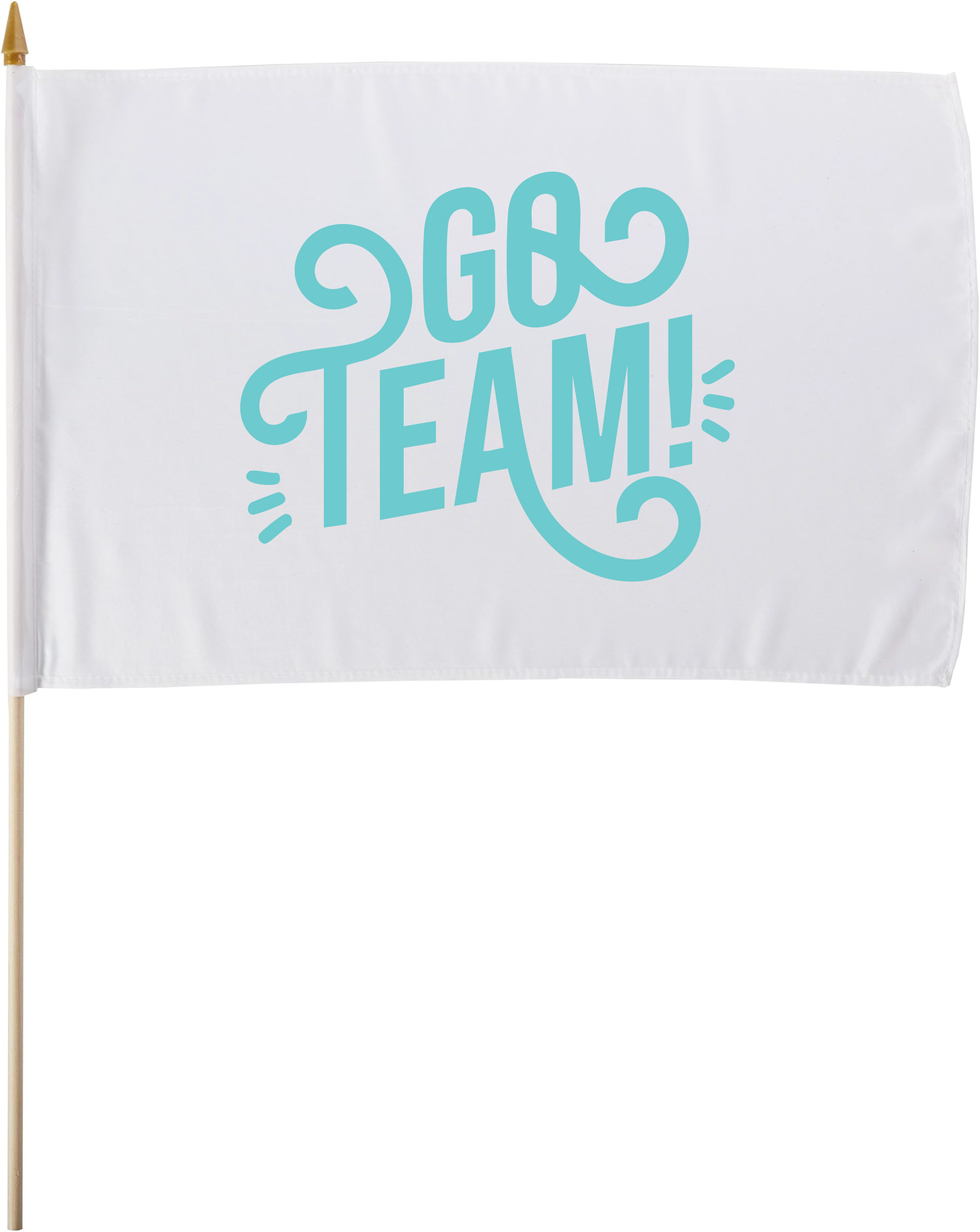 12 in. x 8 in. Custom Hand Held Flag