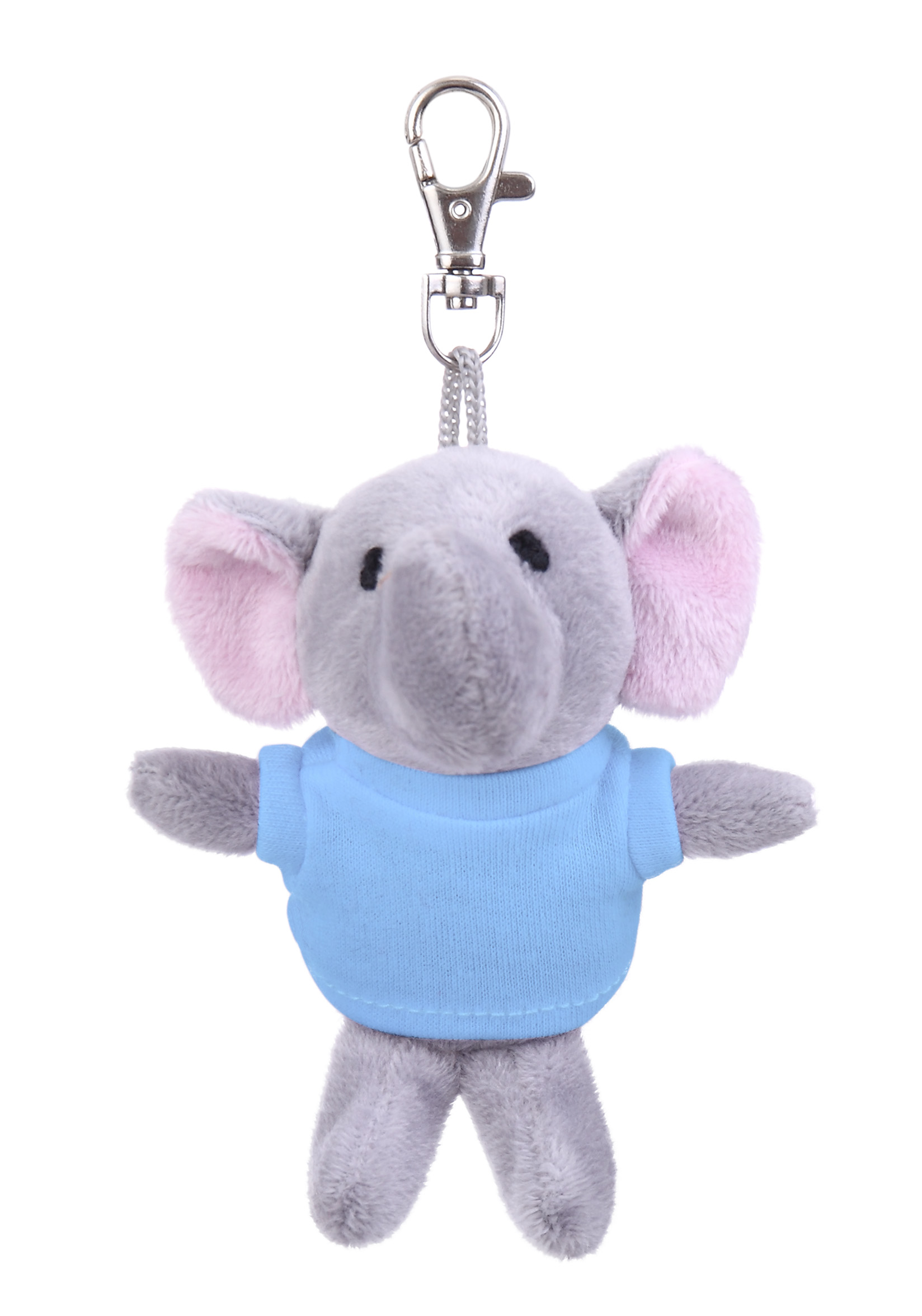 Soft Plush Elephant Keychain with Tee