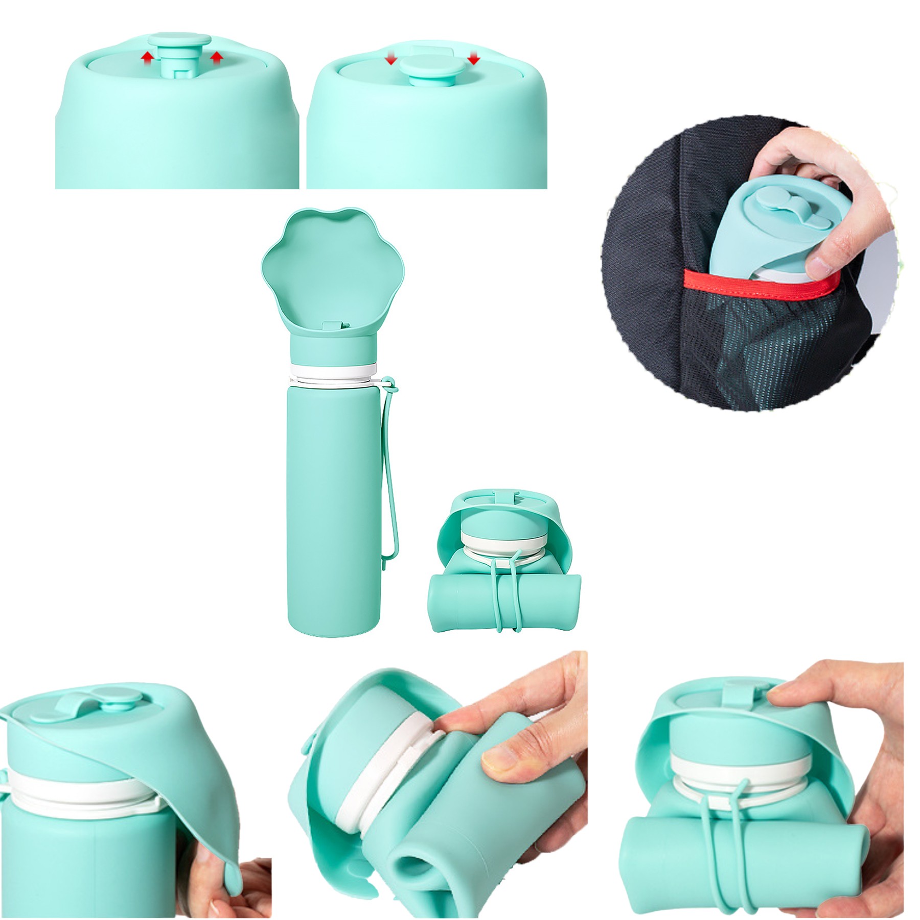 17 Oz Silicone Folding Portable Dog Water Bottle 4