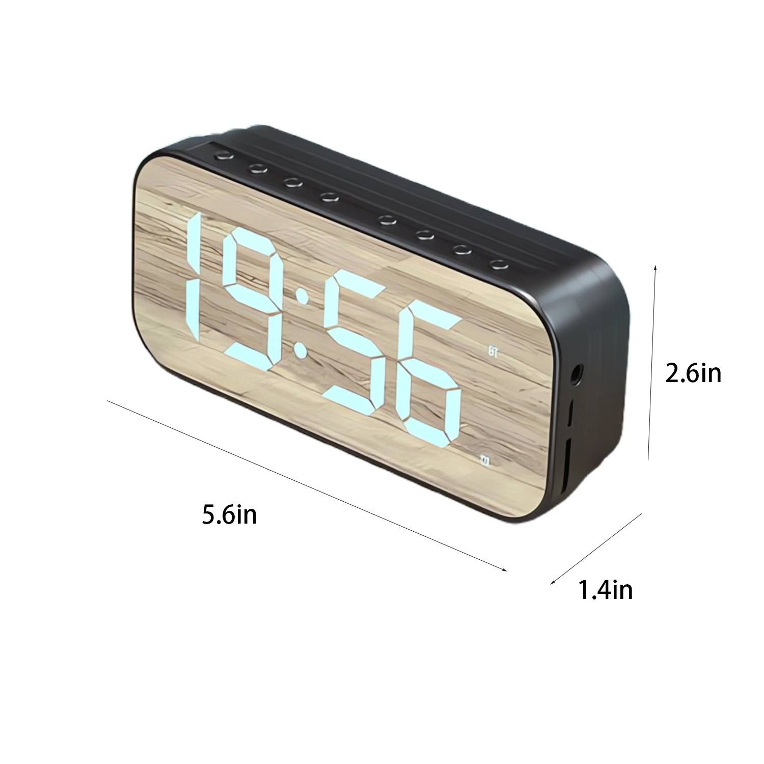 Mirror Alarm Clock Bluetooth Speaker 1