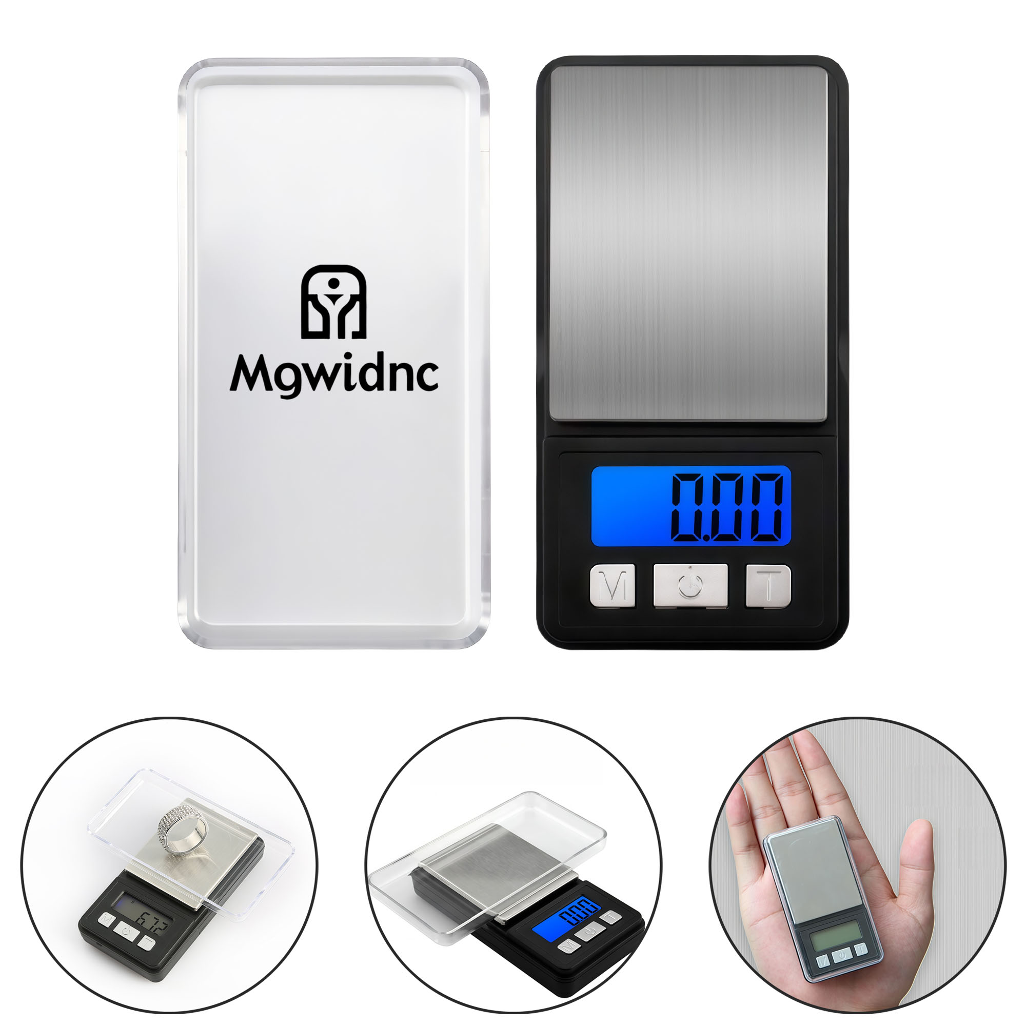500g/0.1g Mini Digital Scale with LCD Backlight