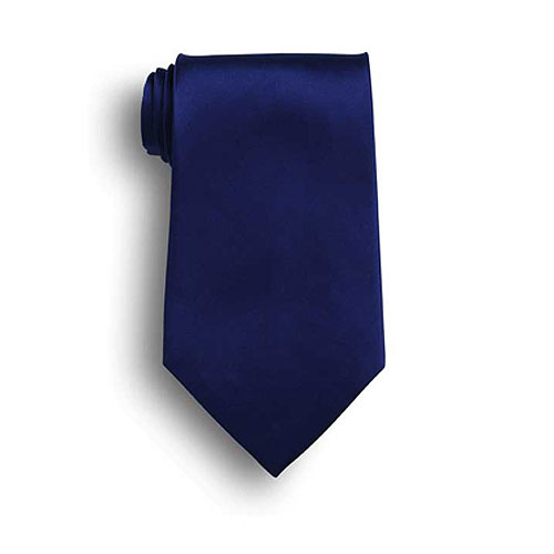 Navy Blue Silk Tie 2