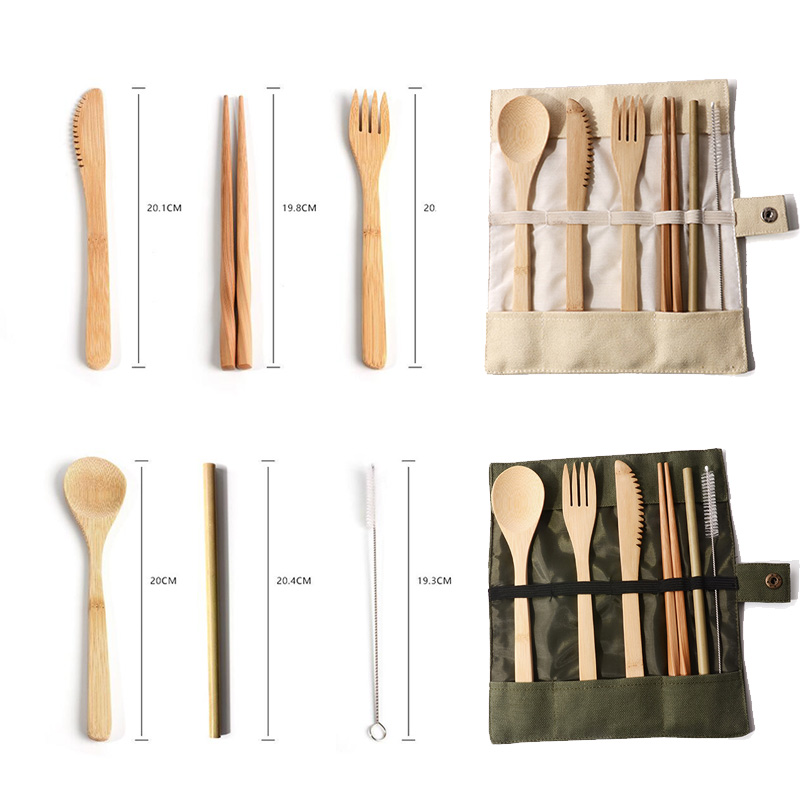 Bamboo Utensil Set Dinnerware 1
