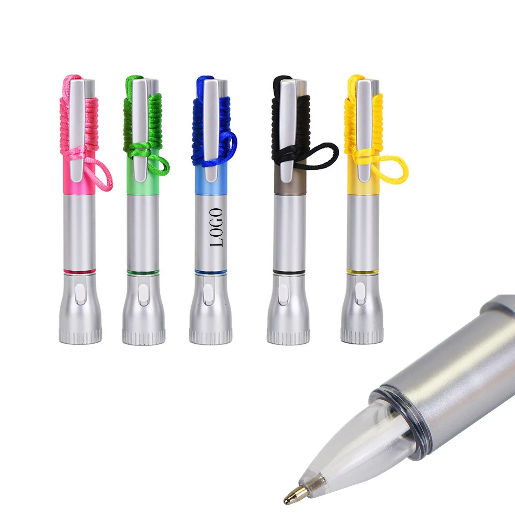 Light-Up Black Ink Pen With Necklace 7