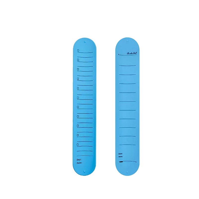 Reusable Silicone Memo Pad Slap Wristbands with Ruler 5