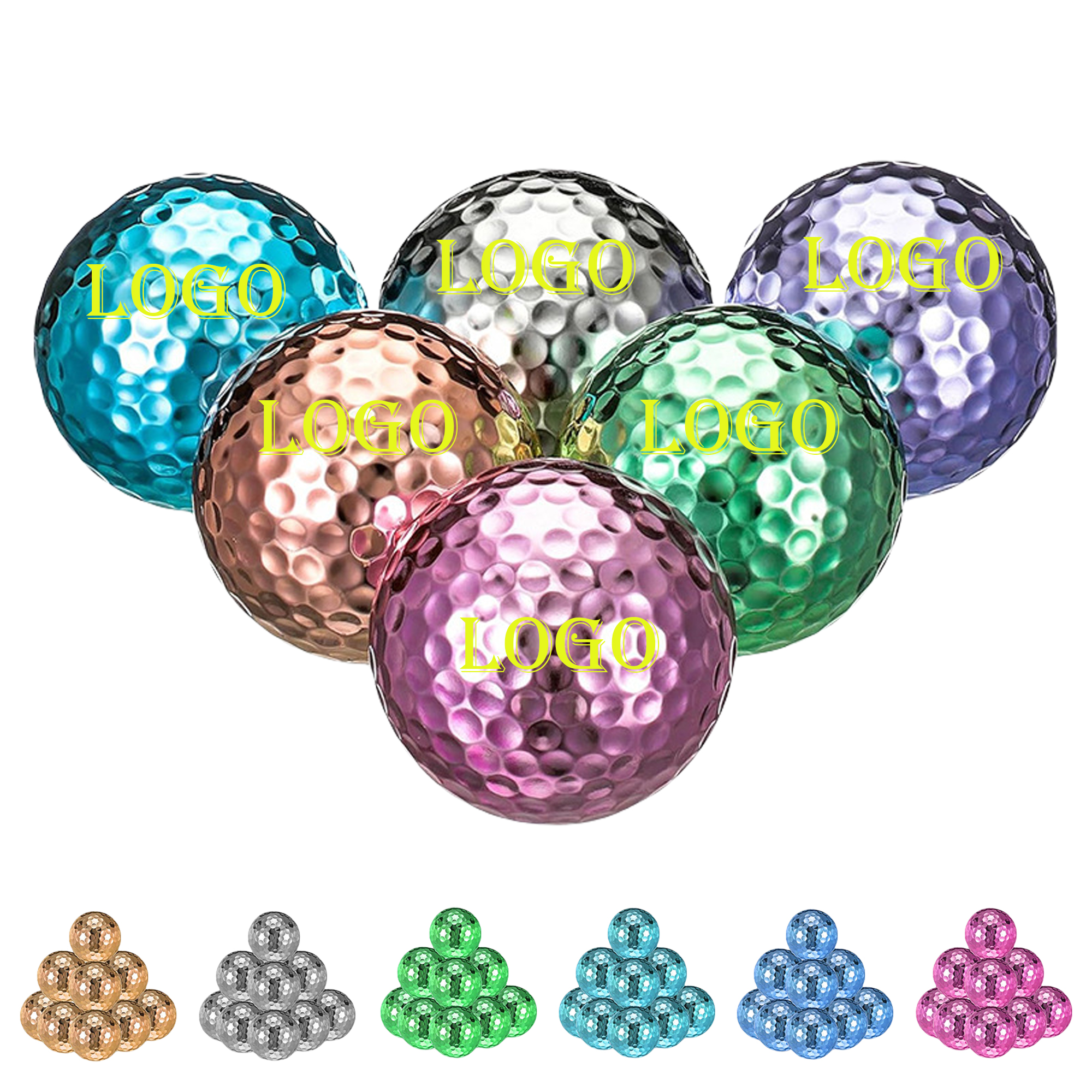 Colorful Electroplated Golf Balls 2