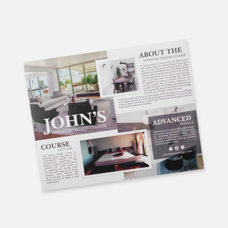 8.5" X 11" Brochures 20