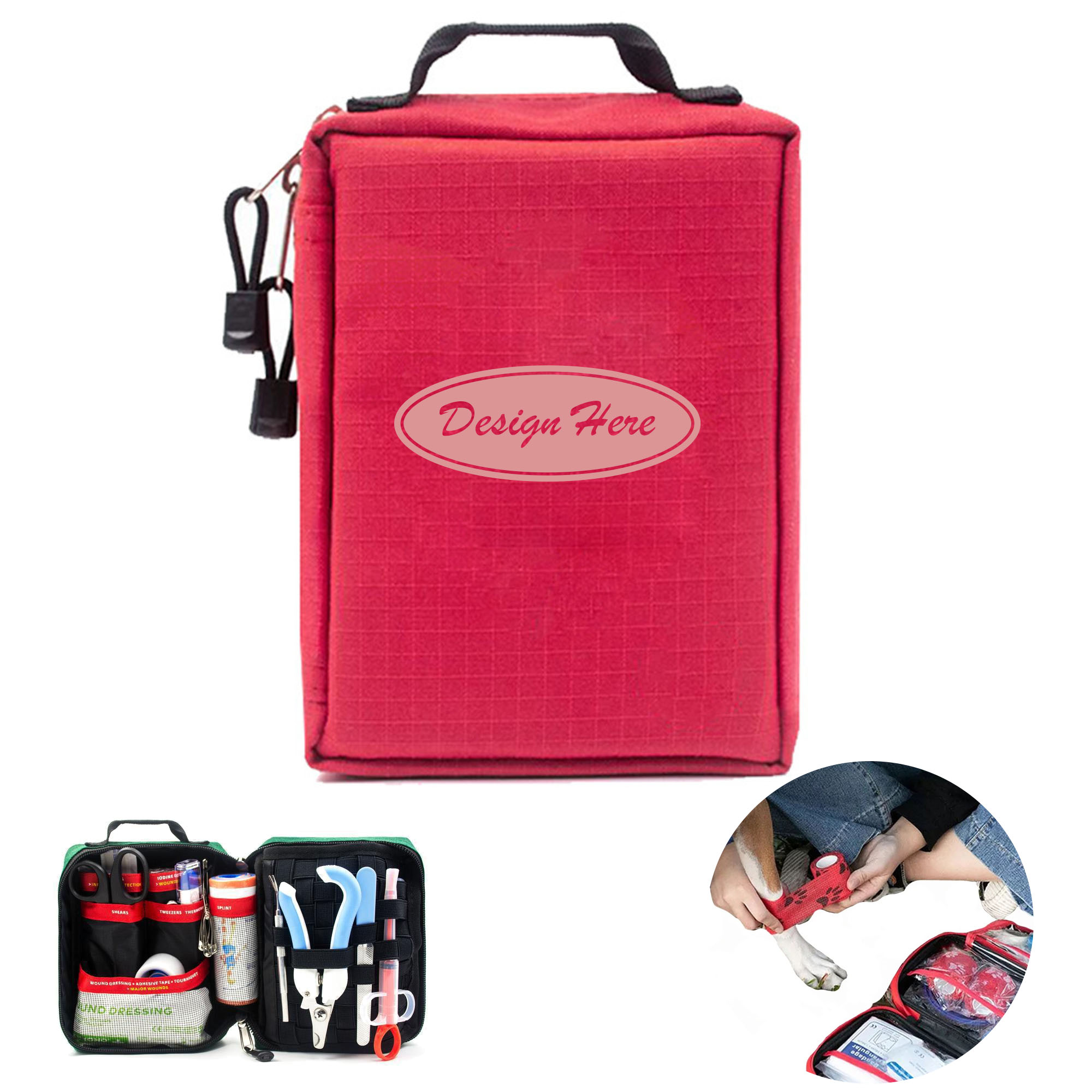 Emergency Pet Care First Aid Kit for Cats & Dogs Travel Use 5