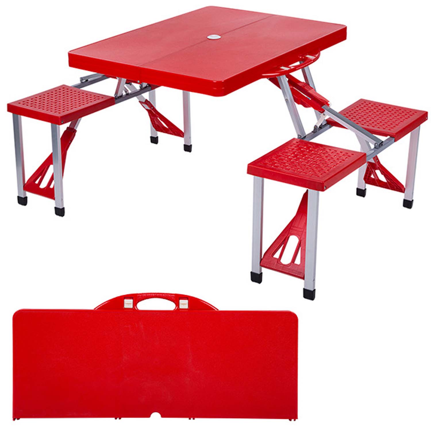 Plastic Portable Unit-Style Folding Camping Table 8