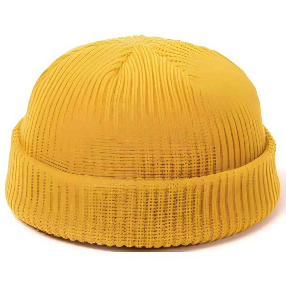 Acrylic Double-Layer Knit Hat With Cuff 3
