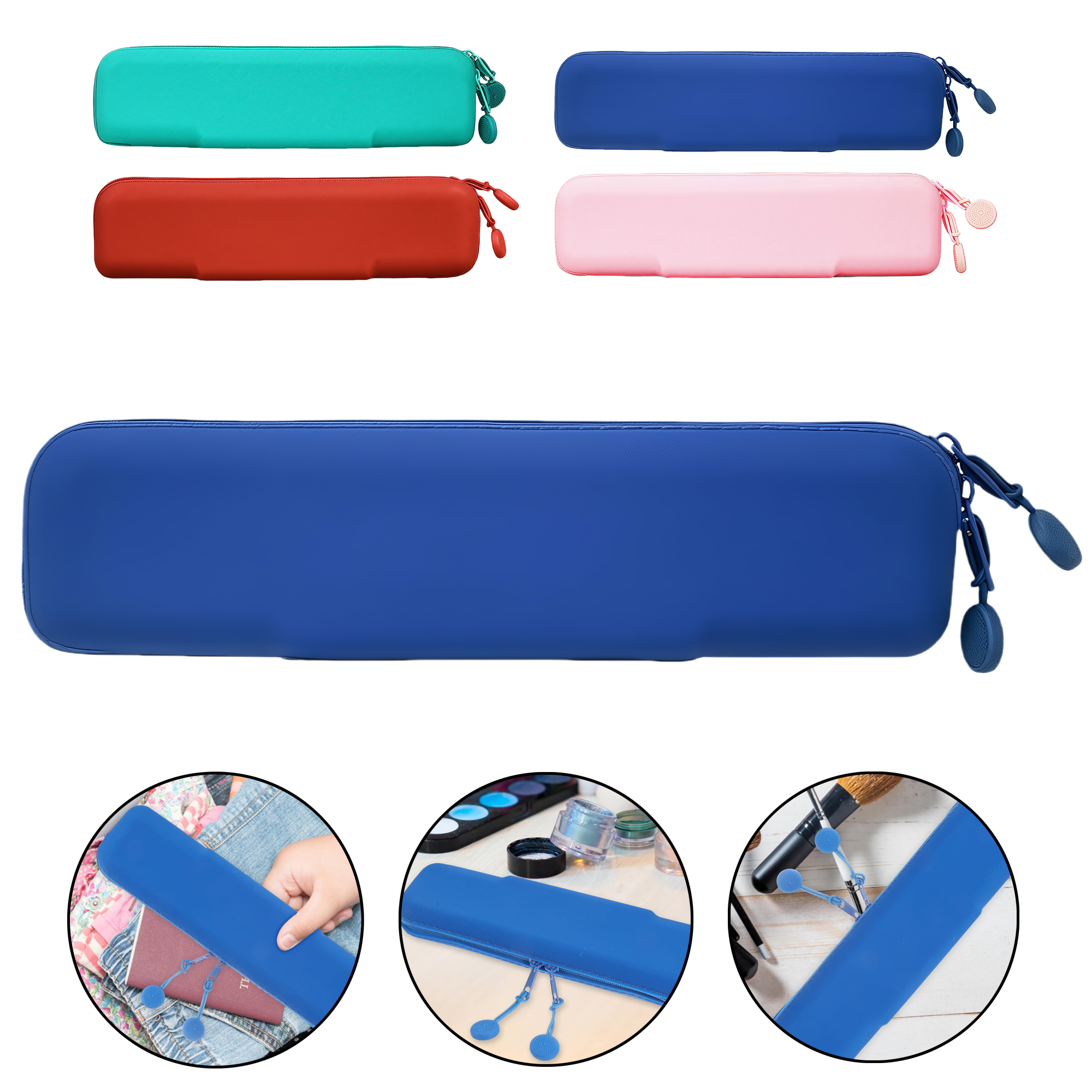 Small Silicone Pencil Case with Zipper 4
