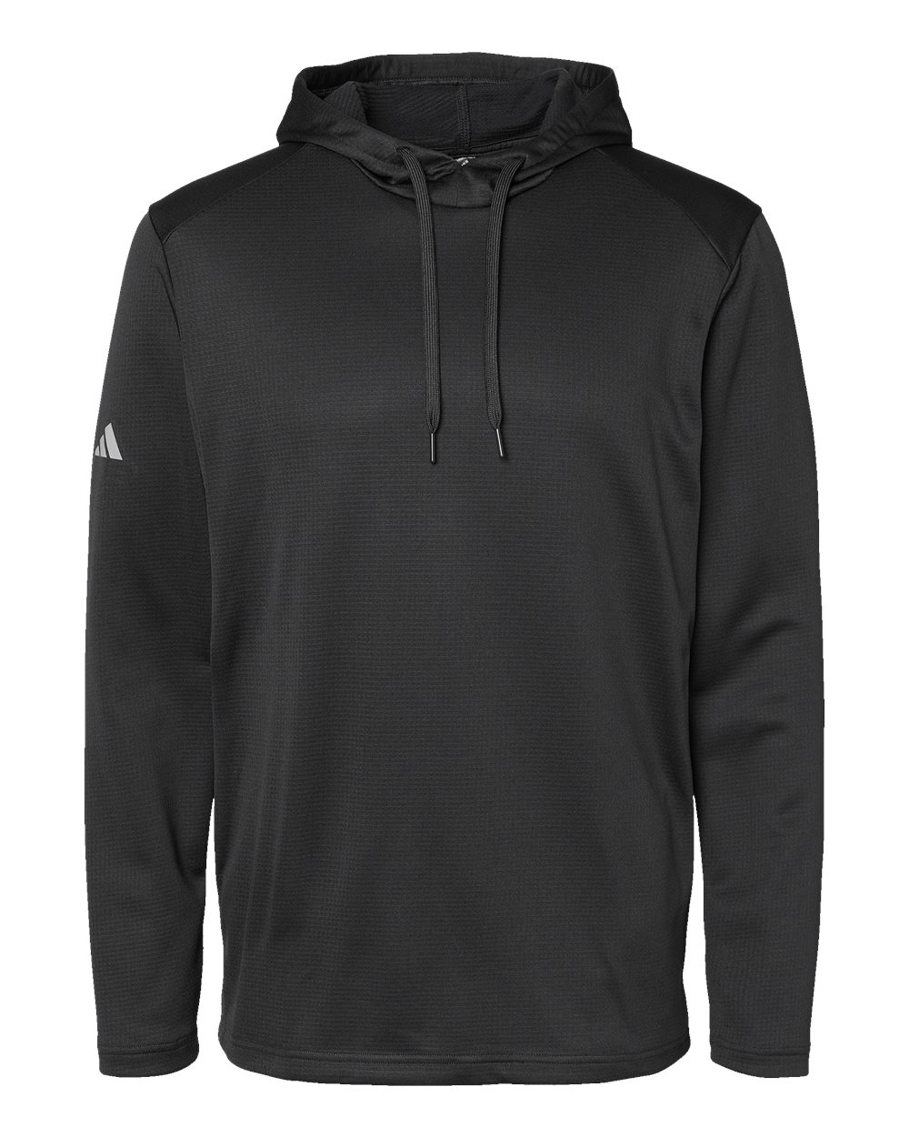 Textured Mixed Media Hooded Sweatshirt