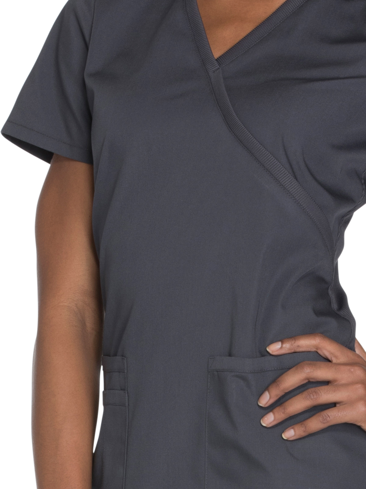 Cherokee - Workwear Originals - Women's 2-Pocket Mock Wrap Top 12