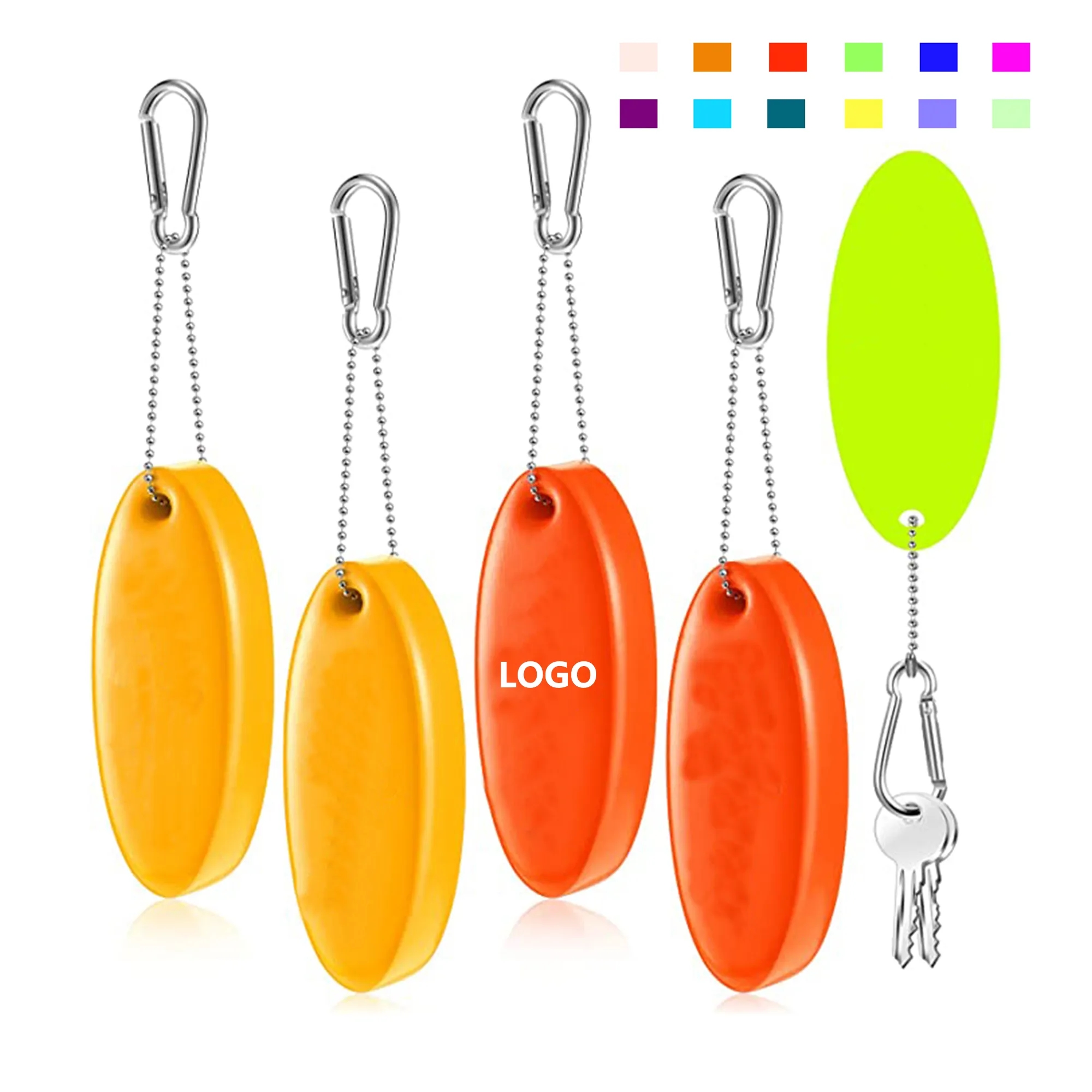 MOQ 50pcs PU Foam Floating Water Keychain 2