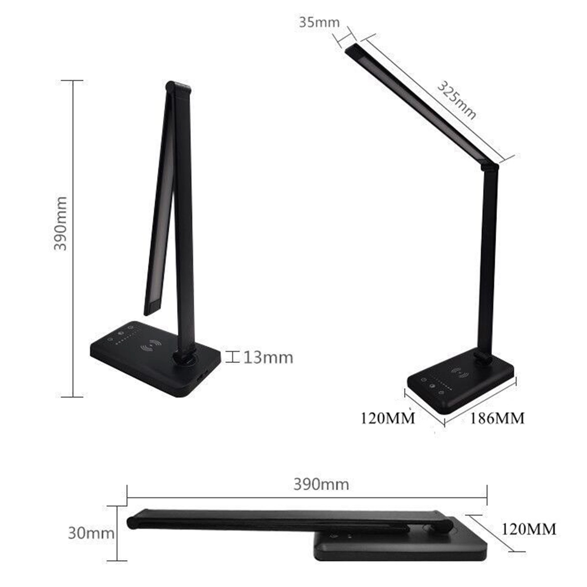 Multi-Functional Foldable LED Desk Lamp w/Wireless Charger 4