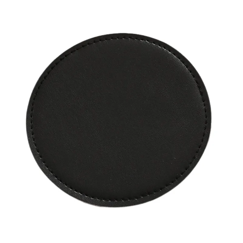 Round PU Leather Coaster Durable 3.95 Inch for Daily Use 4