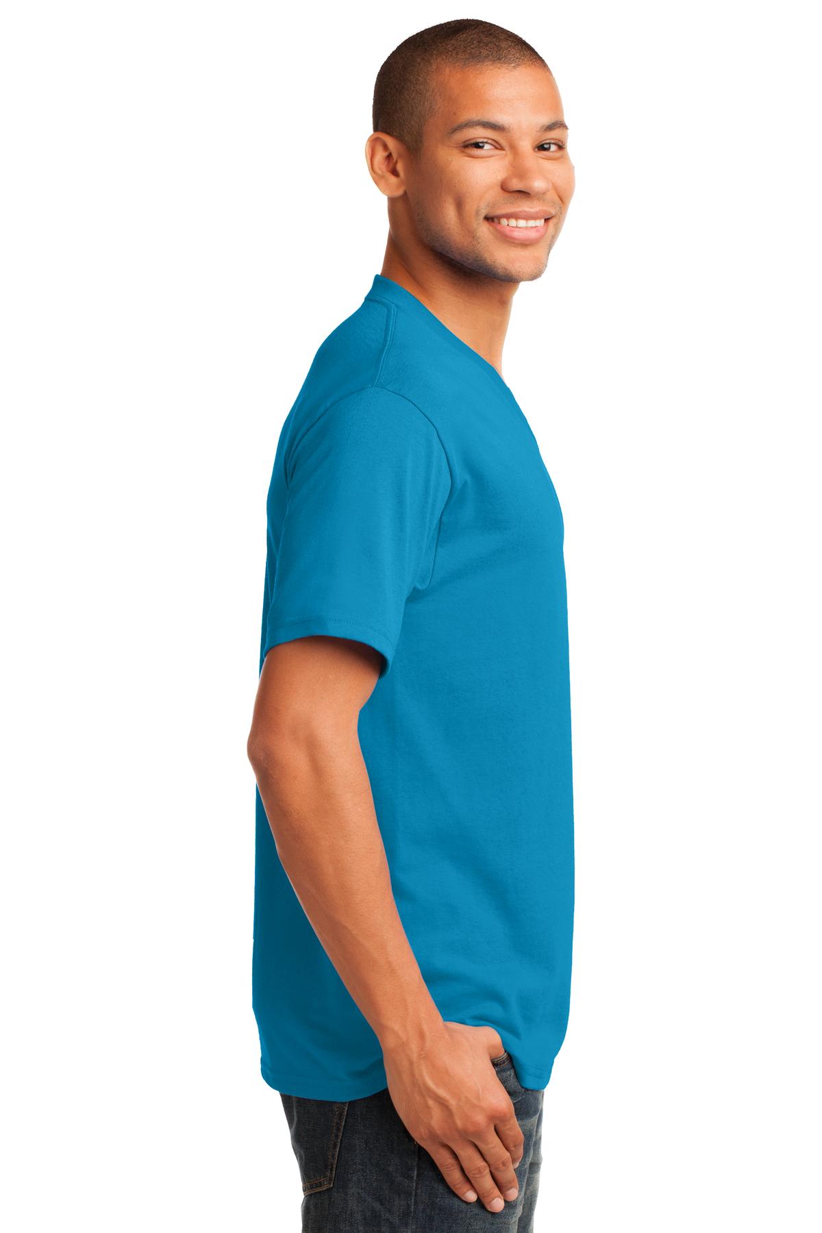 Port & Co Core Cotton V-Neck Tee. PC54V 19