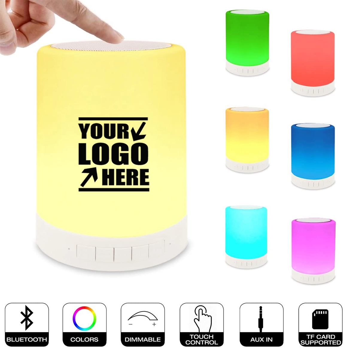 Touch Bedside Lamp With Bluetooth Speaker 1