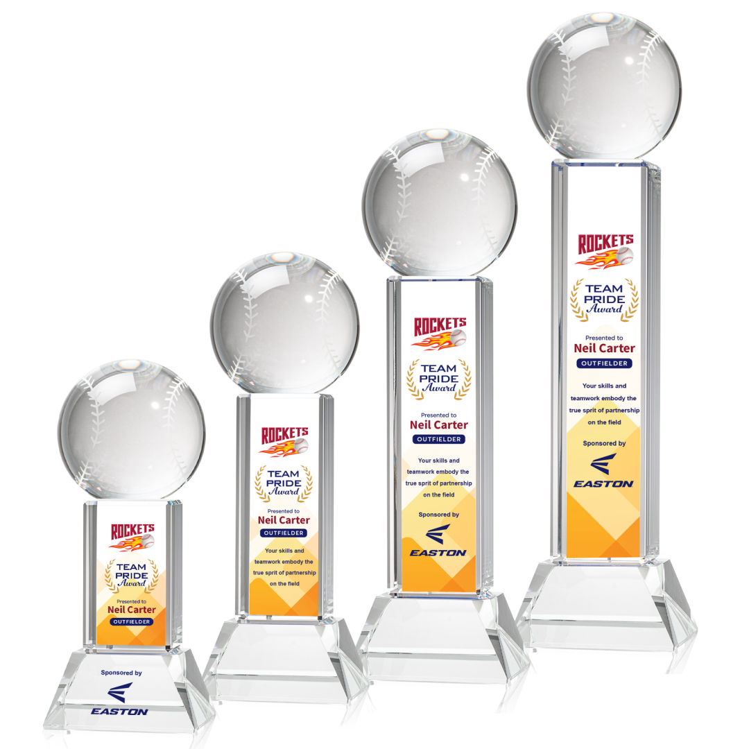 Baseball VividPrint™ Award on Stowe - Clear 7