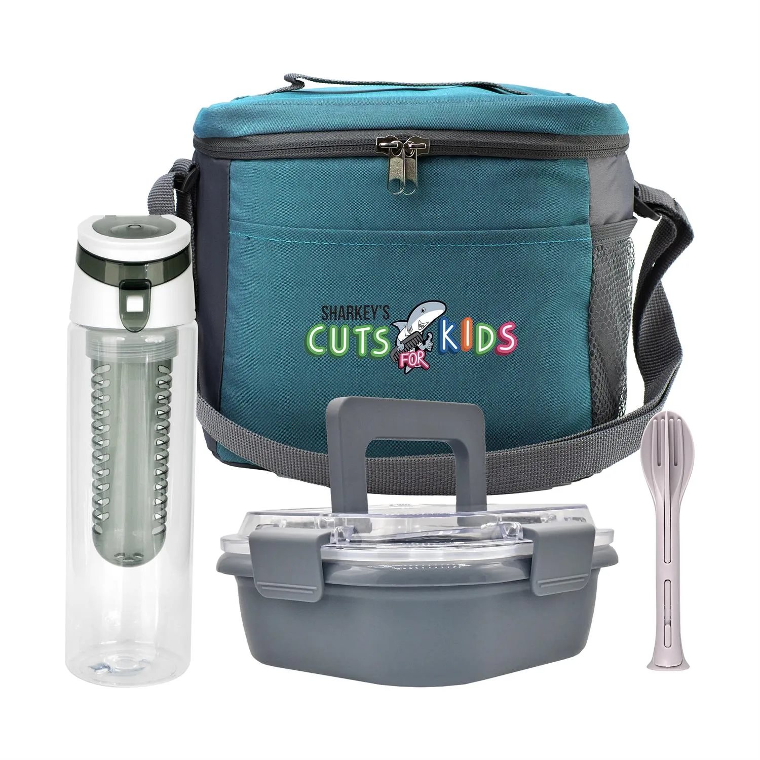 Modern Lunch Box, Bottle & Utensils Set 11