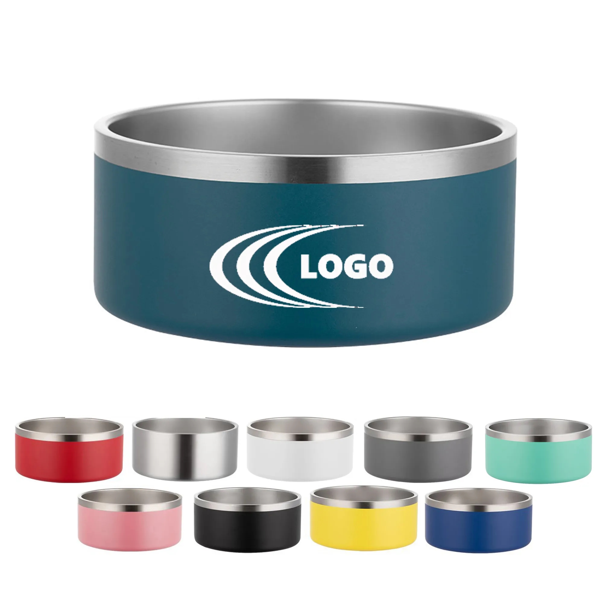 64 Oz. Stainless Steel Dog Bowl 1