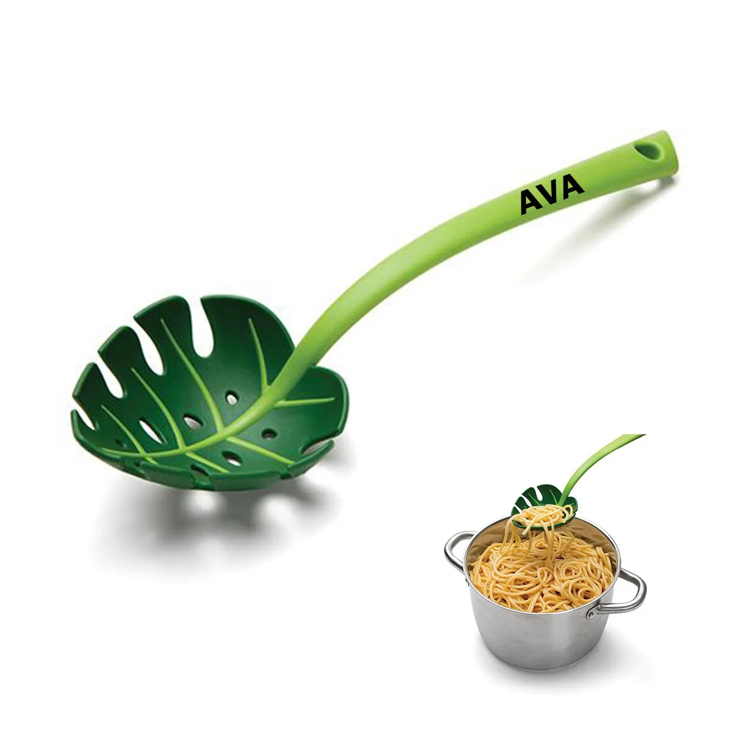 Green Leaf Cooking Spoon 2