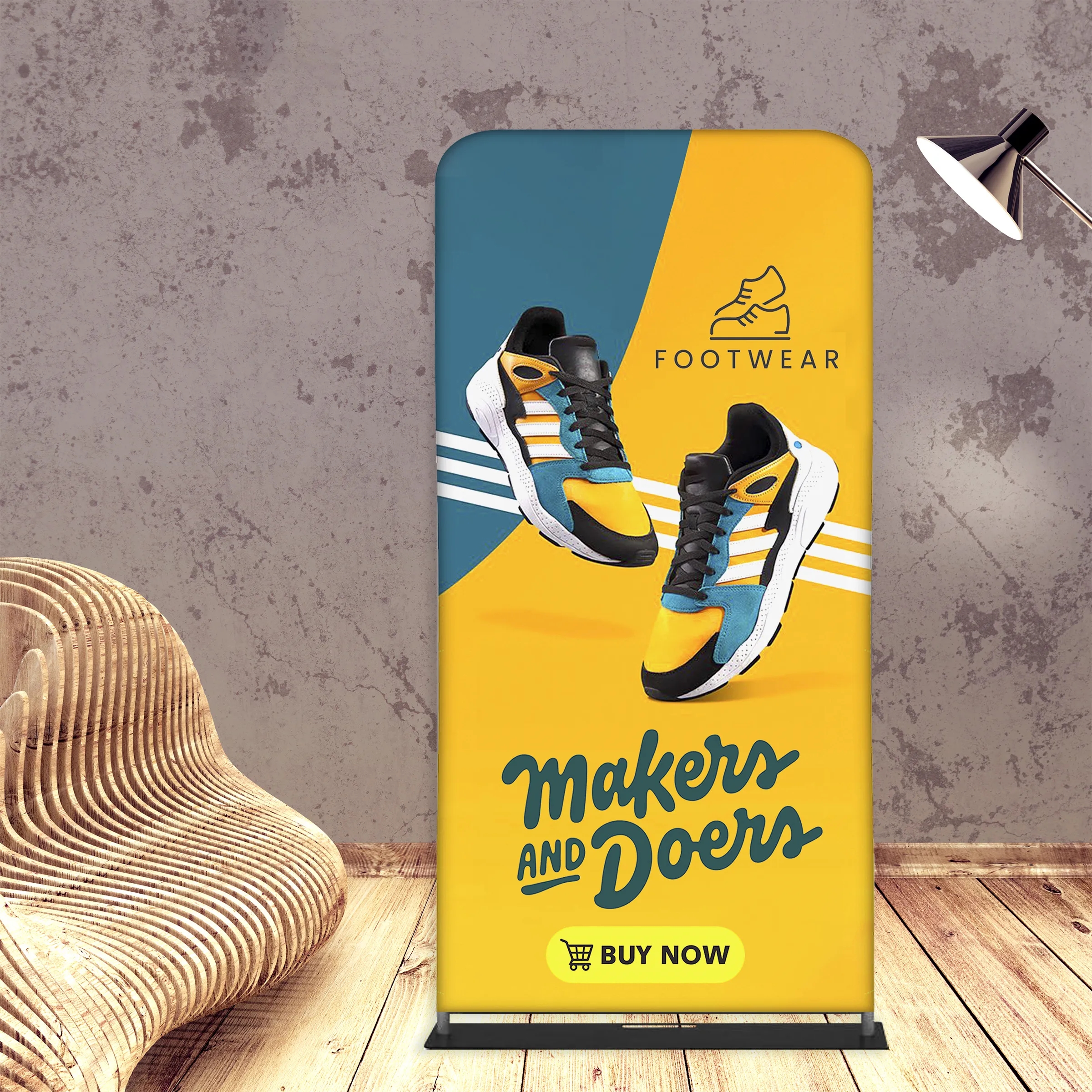 Tube Banner, Double Sided Digitally Printed - 10'x5' 3