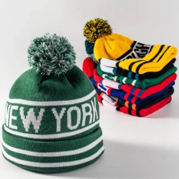 Beanie Pompom Knitted Winter Hat 2